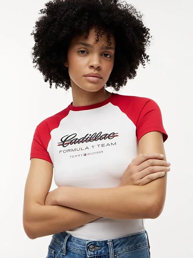 Tommy x Cadillac F1® Team Raglan T-Shirt Tommy x Cadillac F1® Team Raglan T-Shirt