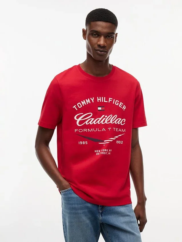 Tommy x Cadillac F1® Team Retro Chevron T-Shirt Tommy x Cadillac F1® Team Retro Chevron T-Shirt