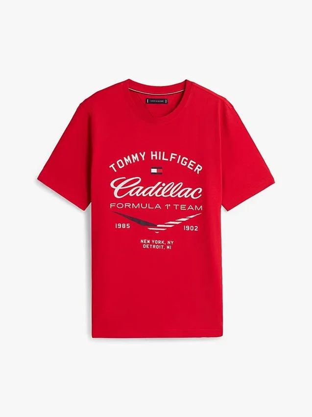 Tommy x Cadillac F1® Team Retro Chevron T-Shirt Tommy x Cadillac F1® Team Retro Chevron T-Shirt