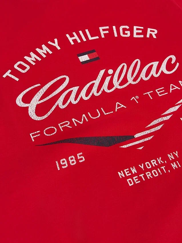 Tommy x Cadillac F1® Team Retro Chevron T-Shirt Tommy x Cadillac F1® Team Retro Chevron T-Shirt