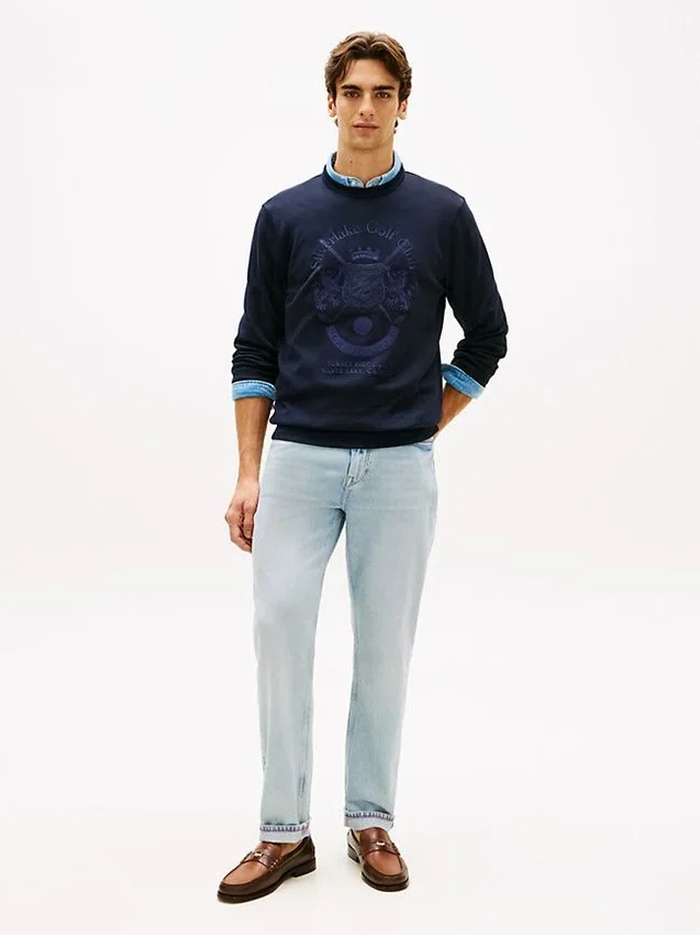 Tonal Club Logo Intechno Knit Sweatshirt Tonal Club Logo Intechno Knit Sweatshirt