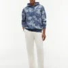 Tropical Print Brushed-Back Hoodie Tropical Print Brushed-Back Hoodie