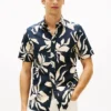 Tropical Print Cotton-Linen Blend Shirt Tropical Print Cotton-Linen Blend Shirt