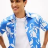 Tropical Print Cotton-Linen Blend Shirt Tropical Print Cotton-Linen Blend Shirt