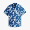 Tropical Print Linen-Blend Shirt Tropical Print Linen-Blend Shirt