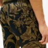 Tropical Print Linen Short