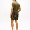 Tropical Print Linen Short