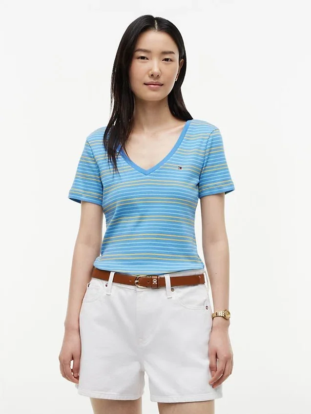 V-Neck Striped Favorite T-Shirt V-Neck Striped Favorite T-Shirt