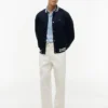 Water-Repellent Flag Logo Varsity Jacket