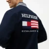 Water-Repellent Flag Logo Varsity Jacket