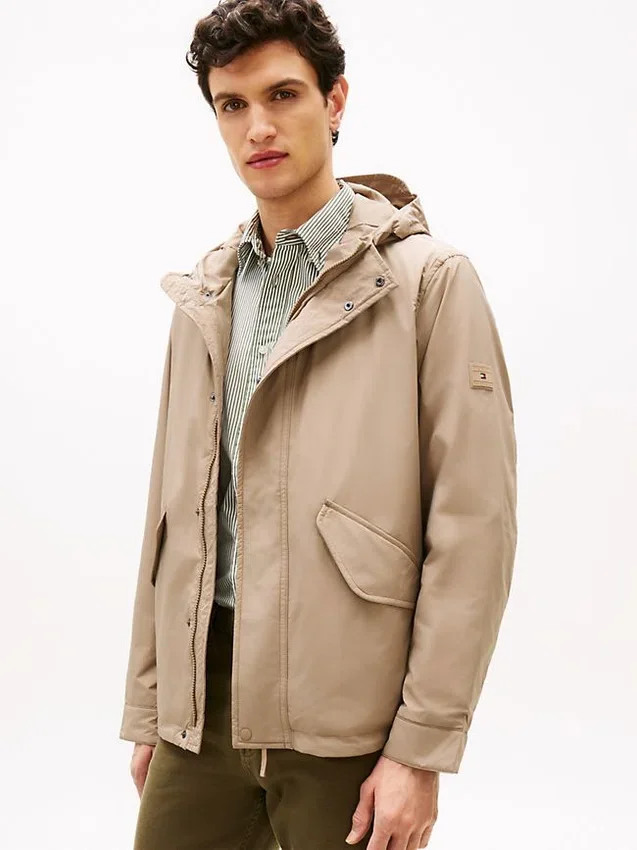 Water-Repellent Packable Hooded Jacket Water-Repellent Packable Hooded Jacket