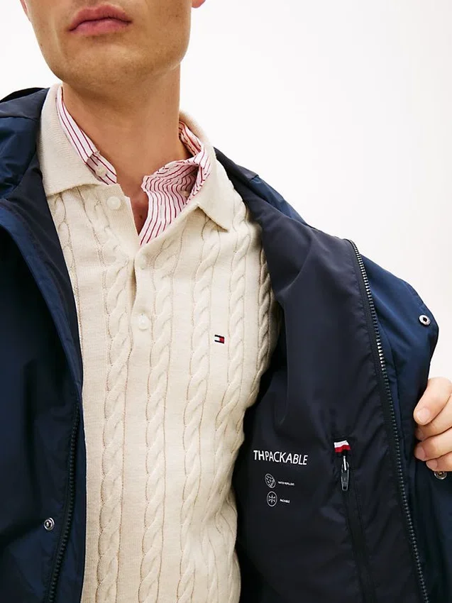 Water-Repellent Packable Hooded Jacket Water-Repellent Packable Hooded Jacket