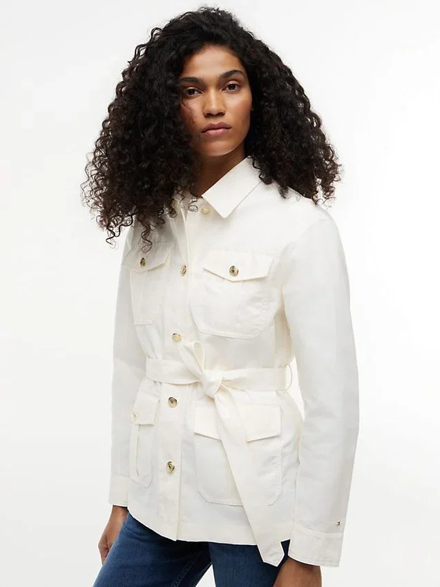 Water-Resistant Belted Utility Jacket Water-Resistant Belted Utility Jacket