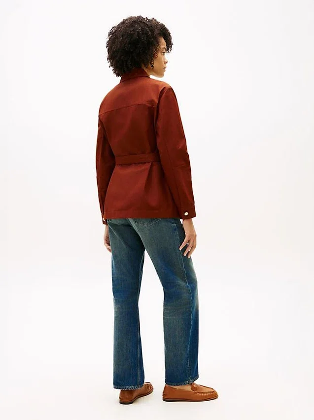 Water-Resistant Belted Utility Jacket Water-Resistant Belted Utility Jacket