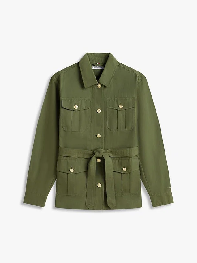 Water-Resistant Belted Utility Jacket Water-Resistant Belted Utility Jacket