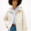 Water-Resistant Hooded Short Parka