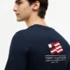 Wavy Flag Back Logo T-Shirt