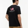 Wavy Flag Back Logo T-Shirt