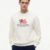Wavy Flag Logo Crewneck Sweatshirt