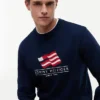 Wavy Flag Logo Crewneck Sweatshirt