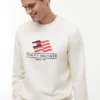 Wavy Flag Logo Crewneck Sweatshirt