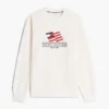 Wavy Flag Logo Crewneck Sweatshirt