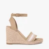 Webbing Logo Denim Wedge Espadrille
