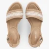 Webbing Logo Denim Wedge Espadrille