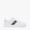 Webbing Stripe Leather Cupsole Sneaker