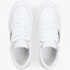 Webbing Stripe Leather Cupsole Sneaker