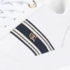 Webbing Stripe Leather Cupsole Sneaker
