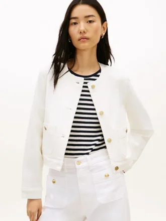 White Denim Lady Jacket