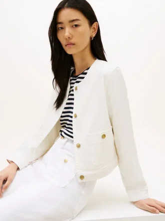 White Denim Lady Jacket