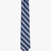 Wide Diagonal Stripe Silk-Blend Tie
