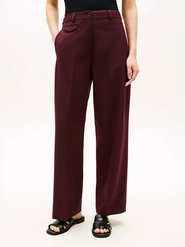Wool-Blend Loose Straight Pant Wool-Blend Loose Straight Pant