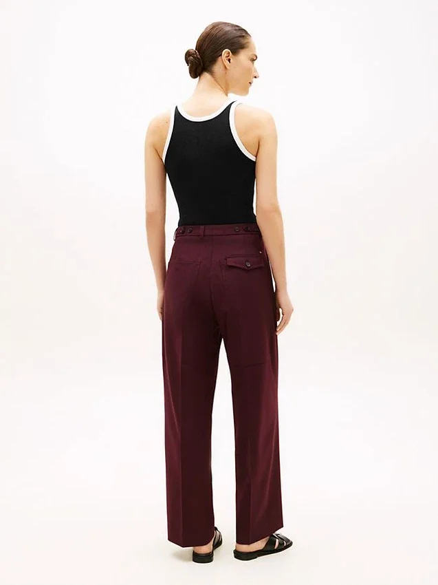 Wool-Blend Loose Straight Pant Wool-Blend Loose Straight Pant