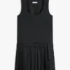 Wool-Blend Pleated Mini Dress Wool-Blend Pleated Mini Dress