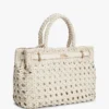 Woven Leather Mini Tote Bag Woven Leather Mini Tote Bag