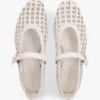 Woven Leather Mix Mary Jane Flat Woven Leather Mix Mary Jane Flat